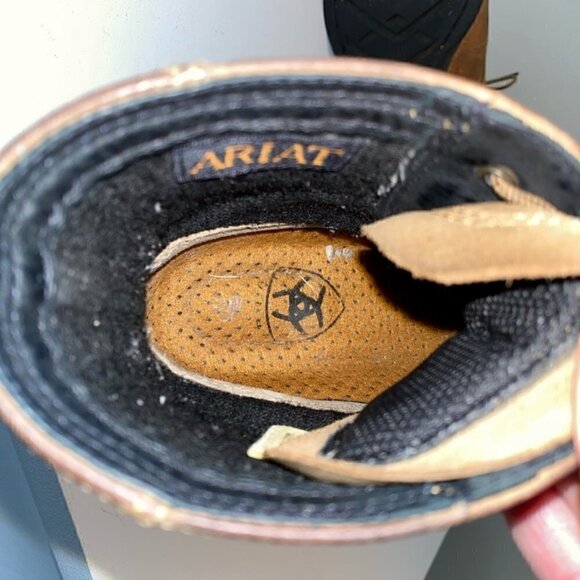 Ariat Heritage Lacer ll Western Boots Brown Leather 8 - Picture 7 of 10